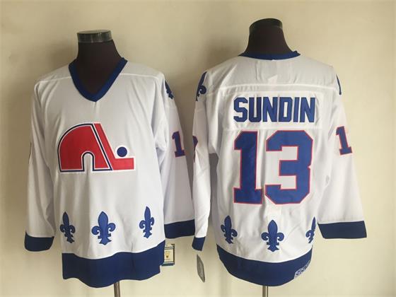 Nordiques 13 Sundin White CCM Throwback Jersey,We sell and wholesale Nordiques 13 Sundin White CCM Throwback Jersey on line form chian!